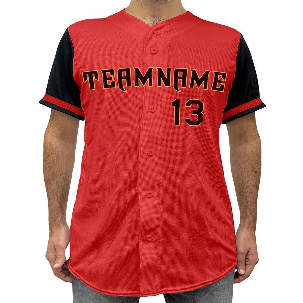 Custom Baseball Jersey with Name Number Team Personalized Baseball Shirts for Adult Design 01
