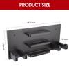 Onemacc Ping Pong Paddle Holder, Ping Pong Paddle Storage Rack Wall Mounted Holds 8 Paddles and 12 Balls, Table Tennis Racket Display Organizer for Game Room,Home, Black view 3