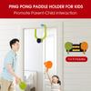 Onemacc Ping Pong Paddle Holder, Ping Pong Paddle Storage Rack Wall Mounted Holds 8 Paddles and 12 Balls, Table Tennis Racket Display Organizer for Game Room,Home, Black view 4