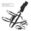 JEOZBM Kids Ski Harness, Safety Ski Shoulder Leash, Adaptable Nylon Snowboard Skating Training Harness for Skiing Ice Inline Skating(6cm-Black) view 3