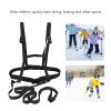 JEOZBM Kids Ski Harness, Safety Ski Shoulder Leash, Adaptable Nylon Snowboard Skating Training Harness for Skiing Ice Inline Skating(6cm-Black) view 4