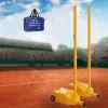 ENHEN Volleyball Net Stand Free Standing Badminton Net and Stand, Indoor Outdoor Volleyball Poles with Fillable Base, 5.1ft Height Portable Tennis Net Frame for Beach view 1