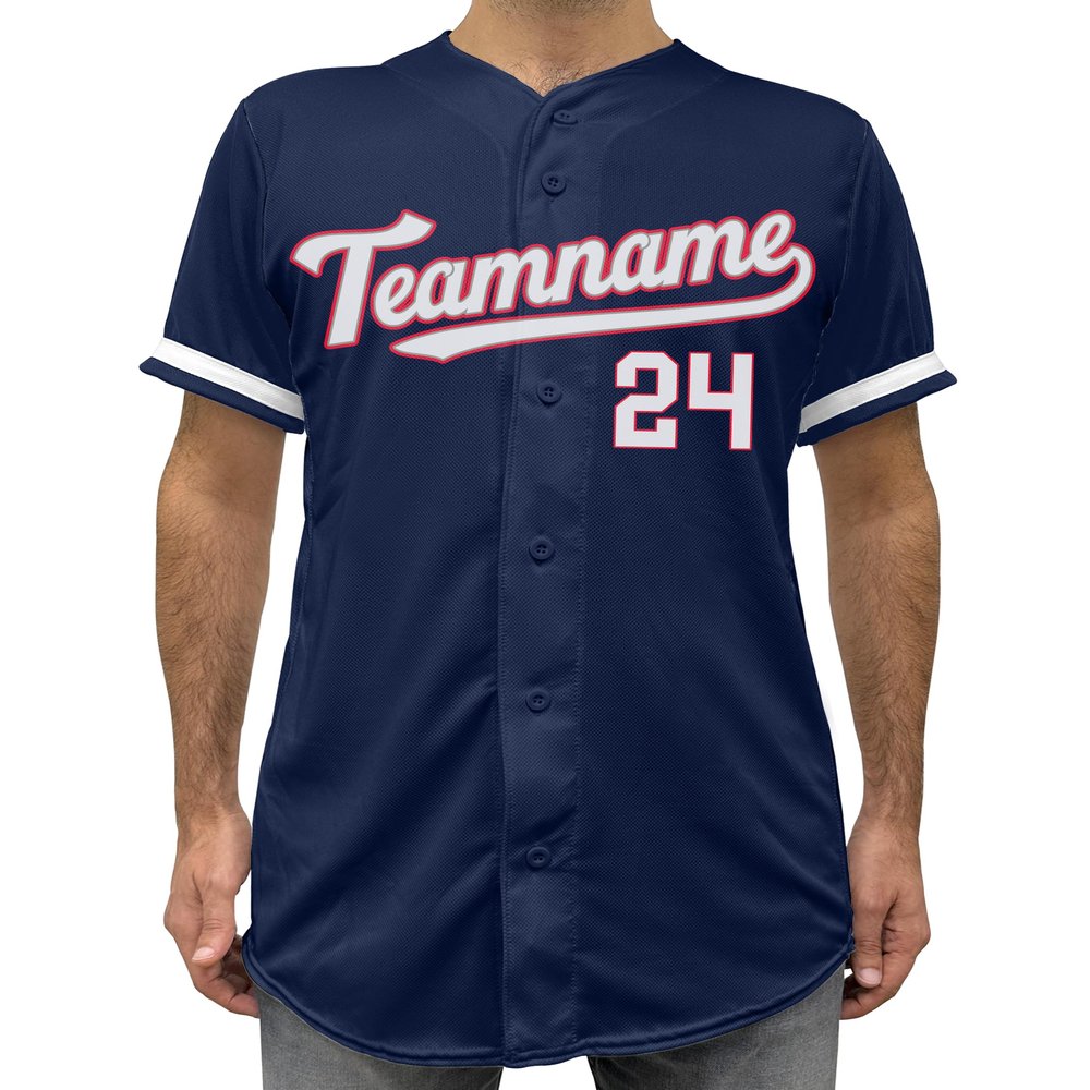 Custom Baseball Jersey w/Name Number Team Personalized Baseball Shirts for Adult Design 07