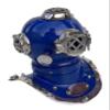 Nautical Blue Diving Helmet US Navy V Mark Mini Divers Helmet Scuba Deep Sea Divers Helmet Antique Vintage Mini Diving Divers Helmet Christmas view 1