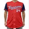 Custom Baseball Jersey w/Name Number Team Personalized Baseball Shirts for Adult Design 14 view 1