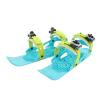 Pico Ski Skates, Portable Snow Ski Shoes Short Snowskates, Easy Stop Design Skating Skis Skiboards Snowboard for Children Winter Sports (38cm-Green) view 1