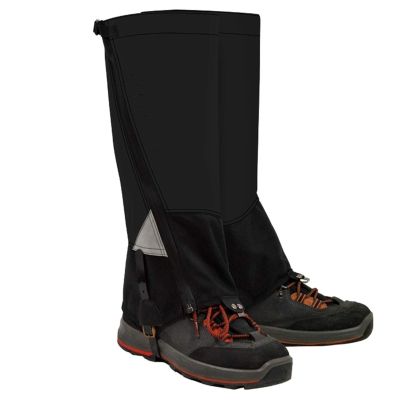 Outdoor Mountaineering Gaiters, Waterproof Snakebite-proof Leg Gaiters And Adjustable Snow Boot Covers For Hiking, Skiing, Hunting And Mountain Climbing (Color : Black, Size : Medium)