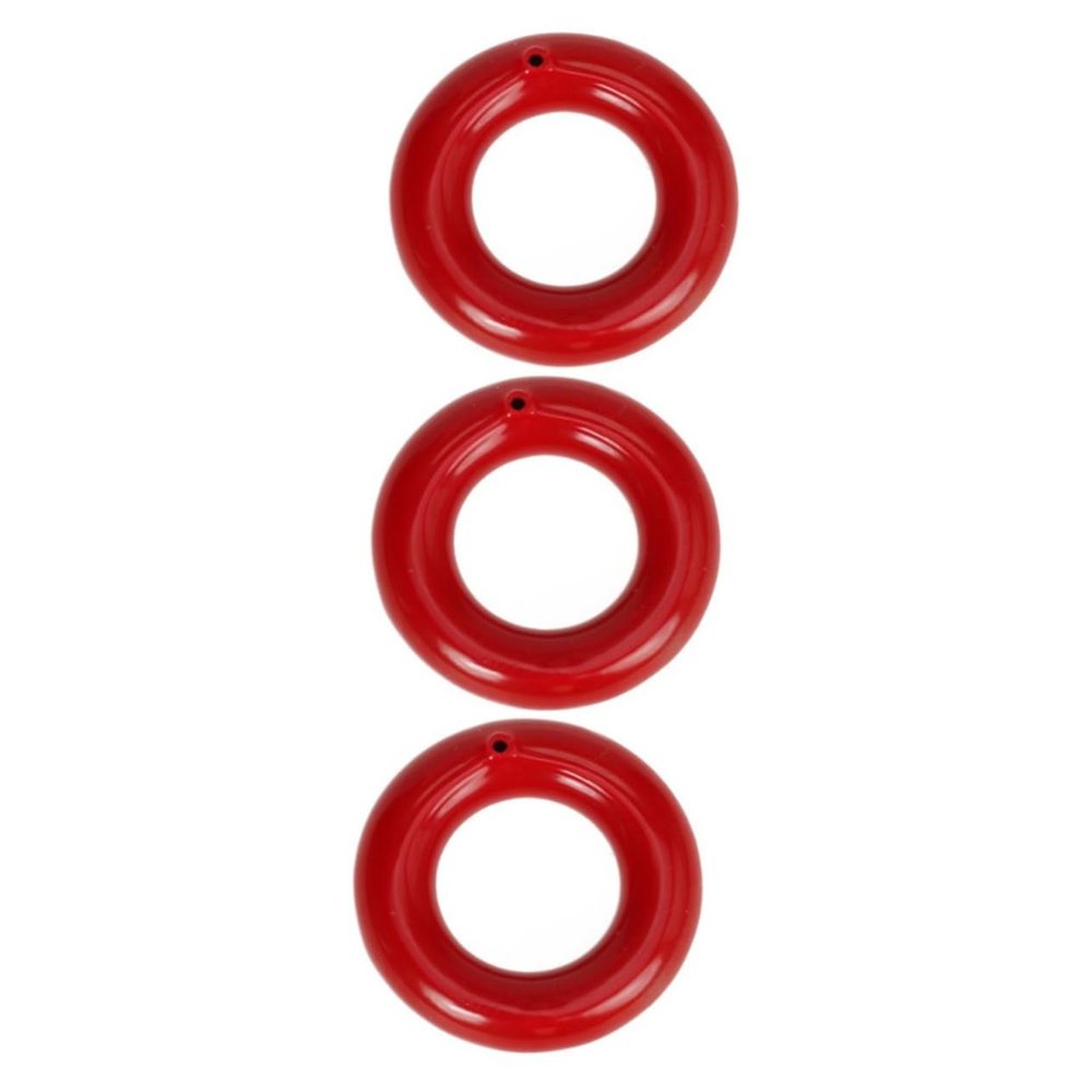 BESPORTBLE 2pcs Weighted Practice Golf Club Swing Ring Warm up Donut Metal Rubber Accessory Swing Trainer Ring for Golf