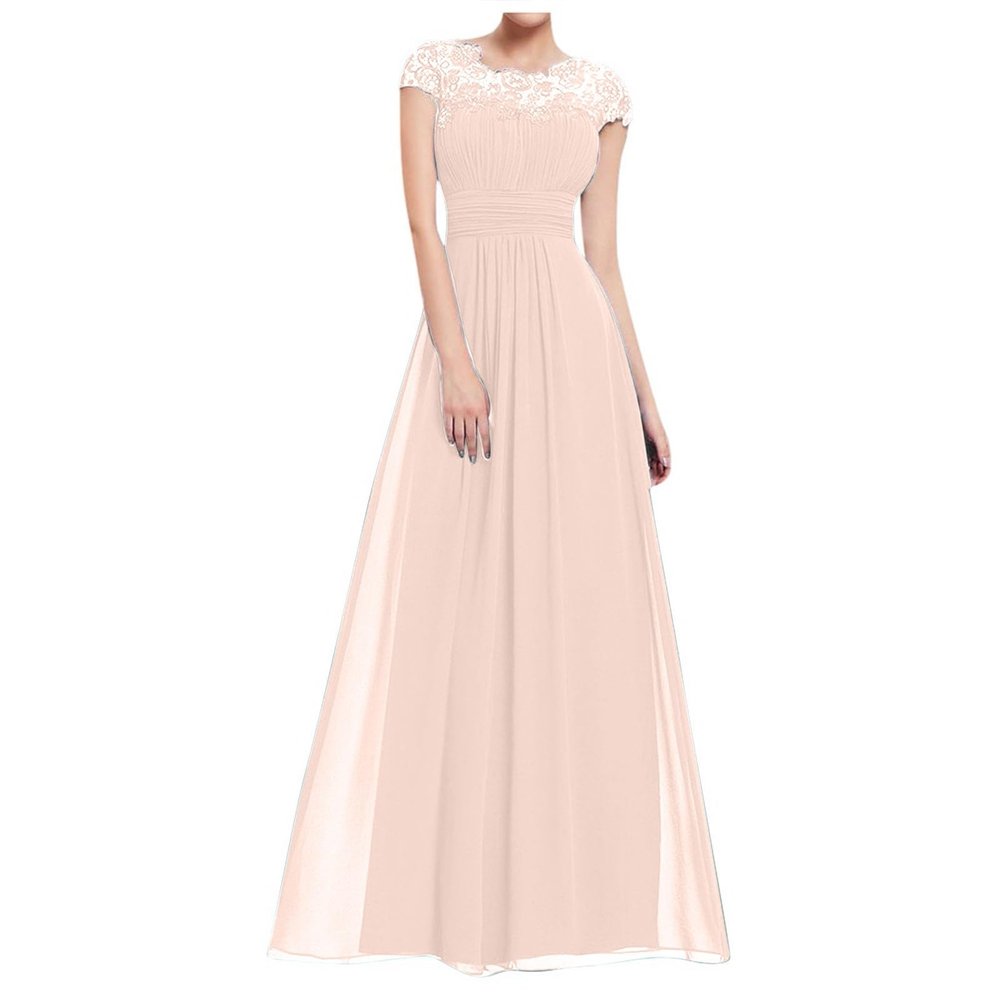Lace Appliques Mother of The Bride Dress Women Wedding Guest Dress Formal Evening Party Empire Waist Dress Long Gowns Beige