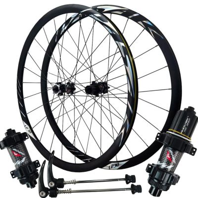 ZECHAO 700C Bike Disc Brake Road Wheel Set,Disc Brake Aluminum Alloy Double Layer Rims Quick Release Cross Country Racing Bike Wheelset (Color : Black, Size : HG)