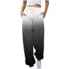 Sweatpants for Women Casual Running Pants High Waist Cinch Bottom Joggers Pockets Loose Fit Trousers Gym Activewear Gray view 1