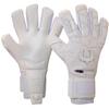 Renegade GK Limited Edition Rogue Blizzard Goalie Gloves with Finger Spines | 4mm Giga Grip | White Soccer Goalkeeper Gloves (Size 7, Youth, Neg. Cut, Level 4+) view 1