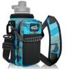 Arca Gear 32 oz Hydro Carrier - Insulated Water Bottle Sling w/Carry Handle, Shoulder Strap, Wallet and Two Pouches - The Perfect Flask Accessory (Aqua Camo) view 1