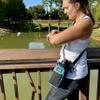 Arca Gear 32 oz Hydro Carrier - Insulated Water Bottle Sling w/Carry Handle, Shoulder Strap, Wallet and Two Pouches - The Perfect Flask Accessory (Aqua Camo) view 2
