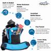 Arca Gear 32 oz Hydro Carrier - Insulated Water Bottle Sling w/Carry Handle, Shoulder Strap, Wallet and Two Pouches - The Perfect Flask Accessory (Aqua Camo) view 4