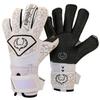 Renegade GK Triton Polaris Goalie Gloves with Pro-Tek Finger Protection | 3.5+3mm Super Grip| White & Black Soccer Goalkeeper Gloves (Size 11, Adult, Roll Cut, Level 2) view 1