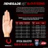 Renegade GK Eclipse Riptide Professional Goalie Gloves with Pro Fingersaves Black| Blue Soccer Goalkeeper Gloves (Size 6, Youth, Junior, Neg. Cut, Level 5) view 4