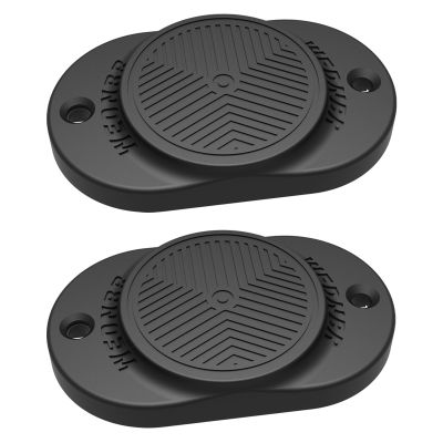 WEDNBR Magnetic Gun Holder 35Lbs (2-Pack) - Heavy Duty Rubber Coated Gun Magnet Mount for Universal Car, Truck, Desk, Safe & Wall Mount | Concealed Firearm Holder | Ideal Gift for Gun Owners (Black)