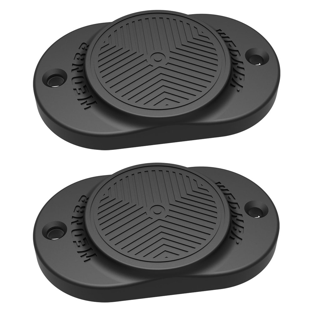 WEDNBR Magnetic Gun Holder 35Lbs (2-Pack) - Heavy Duty Rubber Coated Gun Magnet Mount for Universal Car, Truck, Desk, Safe & Wall Mount | Concealed Firearm Holder | Ideal Gift for Gun Owners (Black)