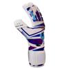 Renegade GK Limited Edition Rogue Techno Goalie Gloves with Finger Savers | 4mm Giga Grip | White, Purple & Blue Soccer Goalkeeper Gloves (Size 8, Youth-Adult, Neg. Cut, Level 4+) view 2