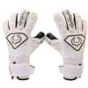 Renegade GK Triton Polaris Goalie Gloves with Pro-Tek Fingersaves | 3.5+3mm Super Grip| White & Black Goalkeeping Gloves (Size 9, Youth-Adult, Roll Cut, Level 2) view 2