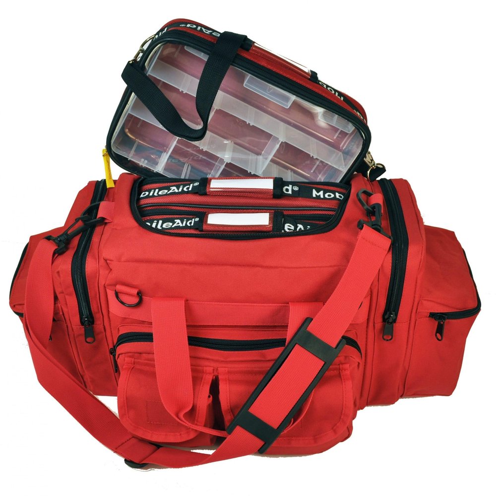 MobileAid Pro300 Flash-Response Modular Trauma First Aid Bag