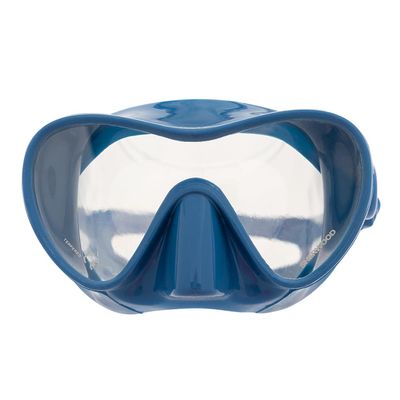 Sherwood Scuba Ceto Adult Scuba Diving mask with Single Tempered Lens: Solid Steel Blue Color