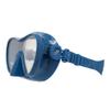 Sherwood Scuba Ceto Adult Scuba Diving mask with Single Tempered Lens: Solid Steel Blue Color view 2