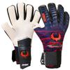 Renegade GK Eclipse Tremor Professional Goalie Gloves with Pro Fingersaves Black| Blue & Red Soccer Goalkeeper Gloves (Size 6, Youth, Junior, Neg. Cut, Level 5) view 1