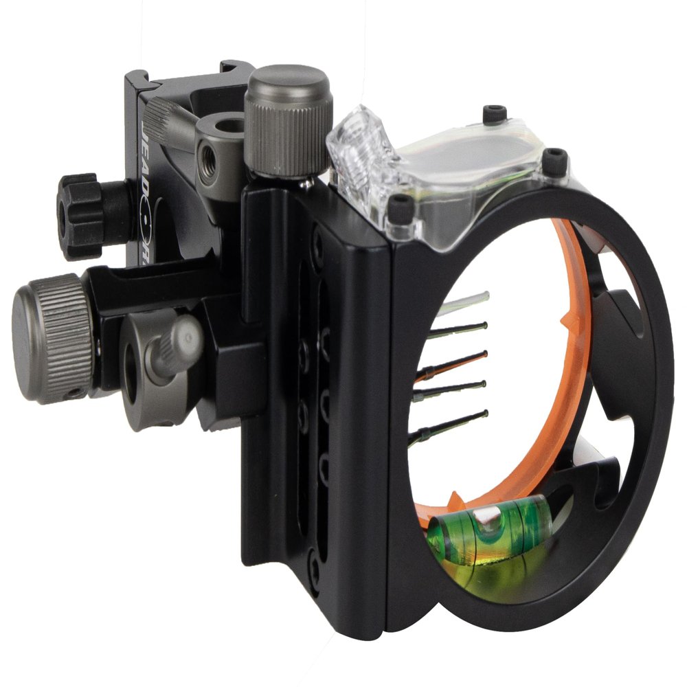 Dead Ringer Tackdriver Picatinny Black Series Bow Sight to Mount Directly to a Picatinny Rail System, 5-Pin Bow Sight with Maximum Adjustability