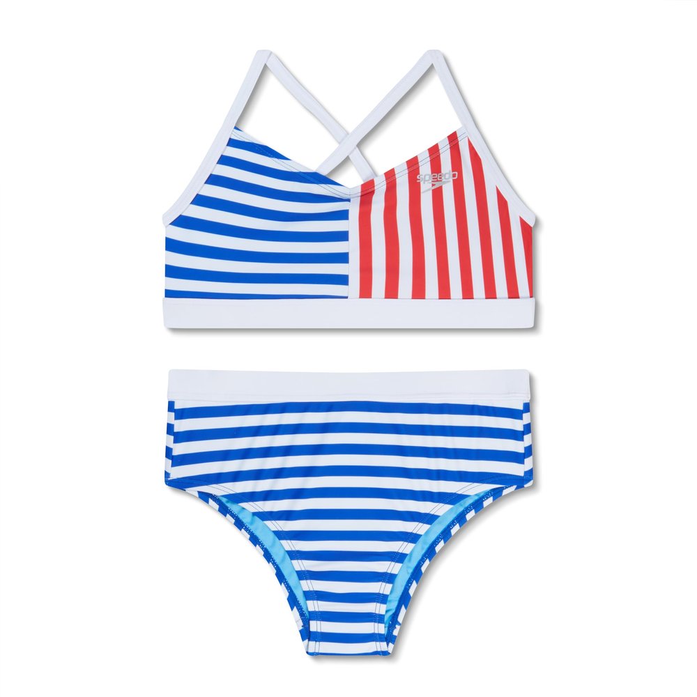 Speedo Girl's Swimsuit Two Piece Bikini Set