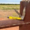 Moore Maker Inc. - 5202WM - Windmill Two Blade Trapper - 4 1/8" Closed - Yellow Bone Handle view 4