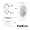 Pactrade Marine Blue LED Courtesy Light Ceiling Light Cabin Light RV Accent Interior Light White Plastic Housing 12V DC Flush/Surface Mount 3 Inches for RV Boat Pontoon Cabin view 2