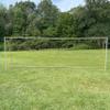 Pass Official Size 24X8X5 Ft. Steel Soccer Goal. Heavy Duty with Two NETS. Regulation Size. Professional Portable Practice Training Aid. 2" Diameter Frame. One Year Warranty. (2 NETS+One Goal). view 2