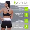 FlipBelt Zipper Running Belt, Waist Pack for Fitness and Running Fanny Pack for Women Men Phone Keys Money US Company - [Sayram Blue] - [Medium] view 3