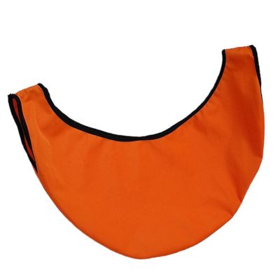 Bowling Ball Microfiber Deluxe Black See Saw Cleaner Towel Carrier, Orange