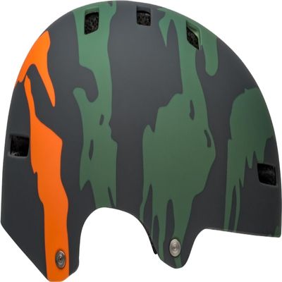 Bell Span Youth Bike Helmet - Ravine Matte Green/Orange (2024), Small (5155 cm)