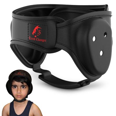 Trend Changer Wrestling Headgear for Kids, Adults Adjustable for BJJ, Grappling, Kickboxing, MMA, Sparring, Training, Jiu Jitsu Cauliflower Ear Helmet (Kids/Youth (Upto Hat Size 7))