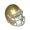 South Bend Gold with Gray Mask Blank Riddell Revolution Speed Mini Football Helmet (Decorative Mini Helmet - NOT Wearable - Does NOT FIT Any Human Head) view 1