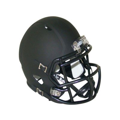 Matte Black Blank Riddell Revolution Speed Mini Football Helmet (Decorative Mini Helmet - NOT Wearable - Does NOT FIT Any Human Head)