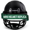 Matte Black Blank Riddell Revolution Speed Mini Football Helmet (Decorative Mini Helmet - NOT Wearable - Does NOT FIT Any Human Head) view 3