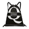CUXWEOT Letter Q Drawstring Sackpack Gym Yoga Sport Backpack Bag Waterproof Storage Bags for Women Men view 1