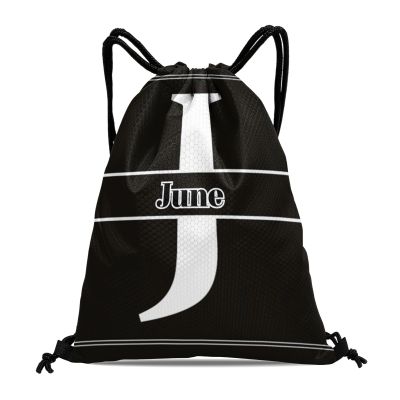 CUXWEOT Letter J Drawstring Sackpack Gym Yoga Sport Backpack Bag Waterproof Storage Bags for Women Men