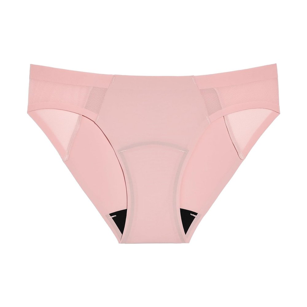 KNIX Light Leakproof No-Show Mesh Boyshort - Period Underwear for Women - Rose Water, XX-Large