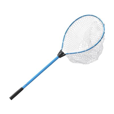 NineFit Basics Fishing Net Aluminum Extensible Telescopic Pole Handle Knotless Mesh, Blue