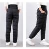 POLG Little Girls Boys Solid Snow Pants Thick Winter Warm Kids Pants Girl Activewear Clothes Snow Toddler (Black, 6-7 Years) view 2