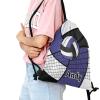 CUXWEOT Volleyball Lavender Drawstring Sackpack Gym Yoga Sport Backpack Bag Waterproof Storage Bags for Women Men view 3