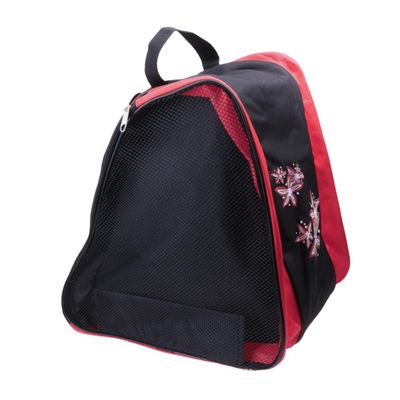 INOOMP Skating Bag for Roller Skates Heavy Duty Tote for Outdoor Indoor Use for Ice Inline Skates Convenient Storage Red Color