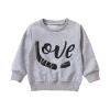 Toddler Boys Girls Long Sleeve Letter Printed T Shirt Pullover Tops 4t Fall Outfits Girls (Grey, 2-3 Years) view 1