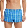 Men's Woven Boxers Underwear Moisture Wicking Boxer Briefs with Relaxed Fit, Comfortable Cotton Shorts (Blue,Large) view 1